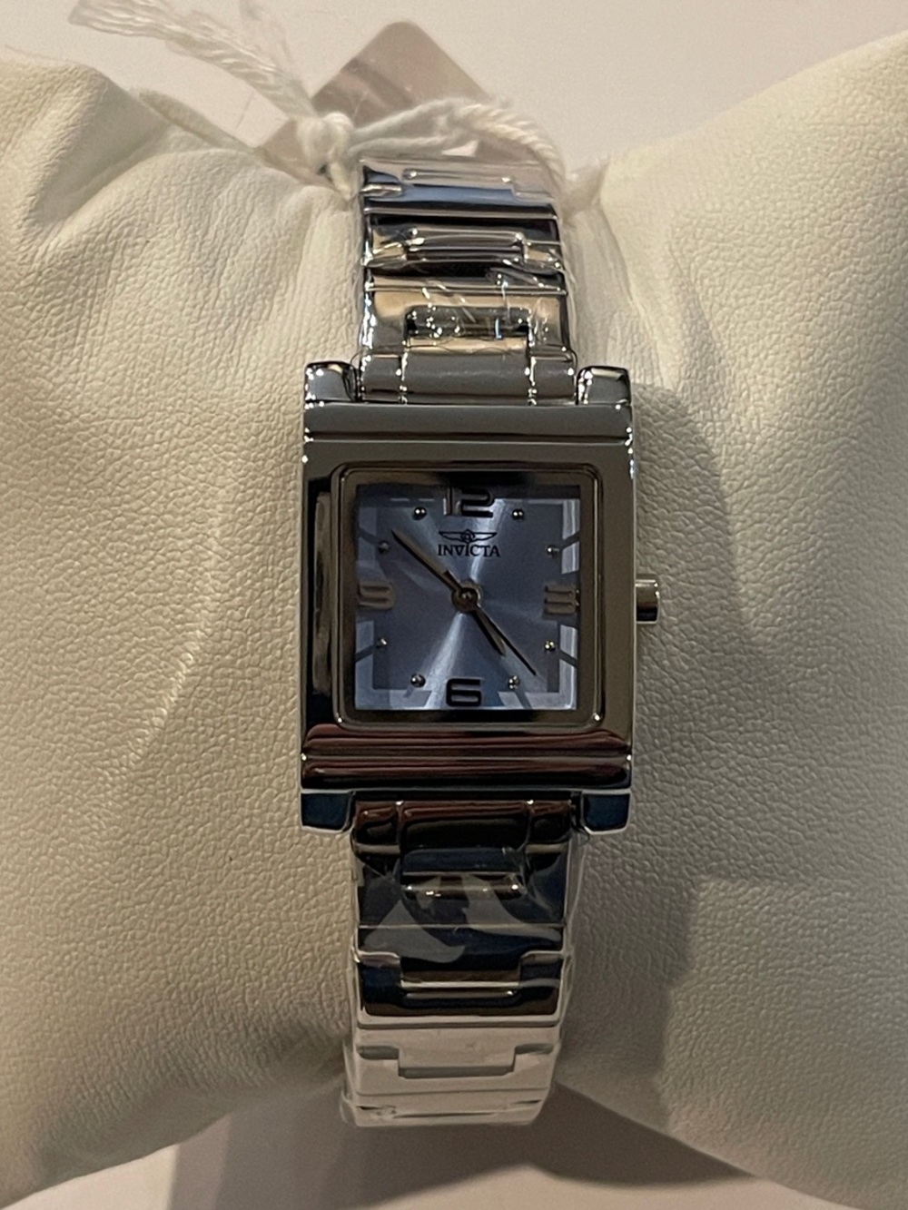 Invicta Silver Women's Stainless Steel Watch with Light Blue Dial 70243